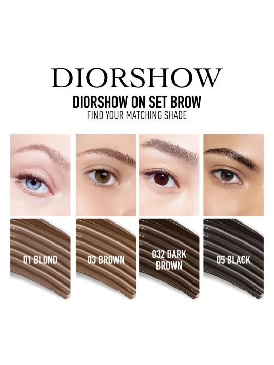 Diorshow On Set Brow Gel 05 Black 6 Diorshow On Set Brow Gel 05 Black - Image 4
