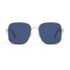 DiorSignature 60MM Square Sunglasses Shiny Gold Blue