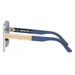 DiorSignature 60MM Square Sunglasses Shiny Gold Blue 11 DiorSignature 60MM Square Sunglasses Shiny Gold Blue -Dior Sales Shop unnamed file 1319