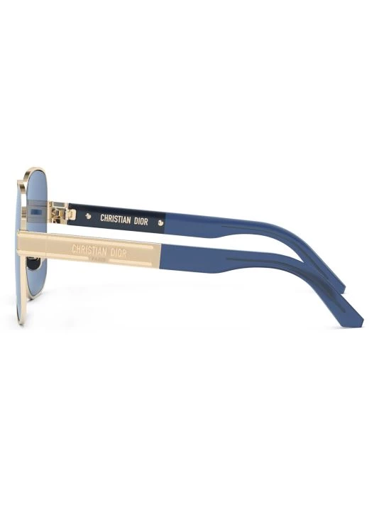 DiorSignature 60MM Square Sunglasses Shiny Gold Blue 6 DiorSignature 60MM Square Sunglasses Shiny Gold Blue - Image 4