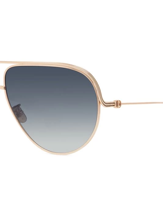 EverDior 65MM Aviator Sunglasses Blue 5 EverDior 65MM Aviator Sunglasses Blue - Image 3