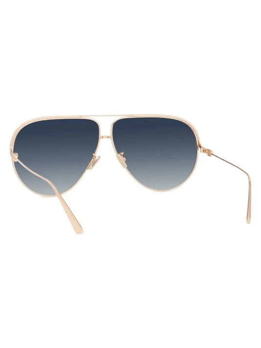 EverDior 65MM Aviator Sunglasses Blue 7 EverDior 65MM Aviator Sunglasses Blue - Image 5