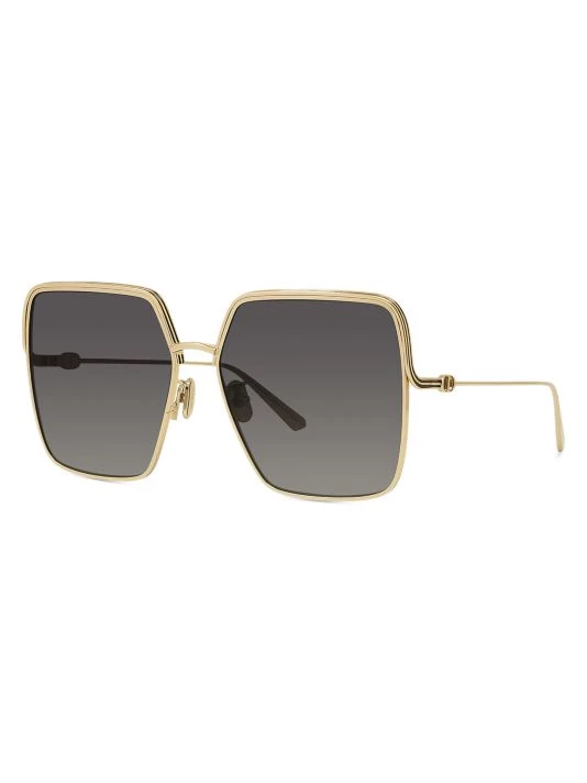 EverDior 60MM Square Sunglasses Navy 4 EverDior 60MM Square Sunglasses Navy - Image 2