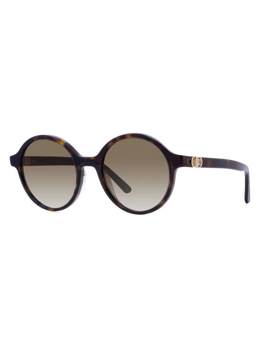 Dior 30Montaigne 51MM Round Sunglasses Dark Havana Brown 4 Dior 30Montaigne 51MM Round Sunglasses Dark Havana Brown - Image 2