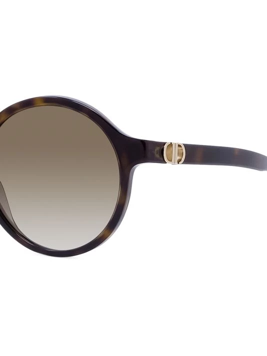 Dior 30Montaigne 51MM Round Sunglasses Dark Havana Brown 5 Dior 30Montaigne 51MM Round Sunglasses Dark Havana Brown - Image 3
