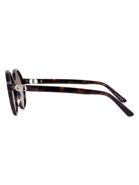 Dior 30Montaigne 51MM Round Sunglasses Dark Havana Brown 6 Dior 30Montaigne 51MM Round Sunglasses Dark Havana Brown - Image 4