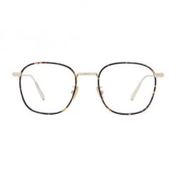 DiorBlacksuitO RF 50MM Metal Square Optical Glasses For Men