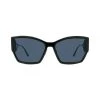 Dior 30Montaigne 60MM Rectangular Sunglasses Shiny Black Blue