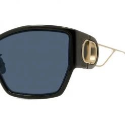 Dior 30Montaigne 60MM Rectangular Sunglasses Shiny Black Blue -Dior Sales Shop unnamed file 1783