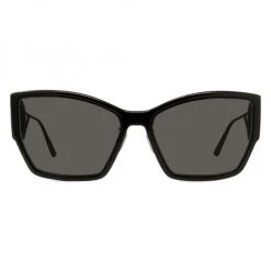 Dior 30Montaigne 60MM Rectangular Sunglasses Shiny Black Blue -Dior Sales Shop unnamed file 1786