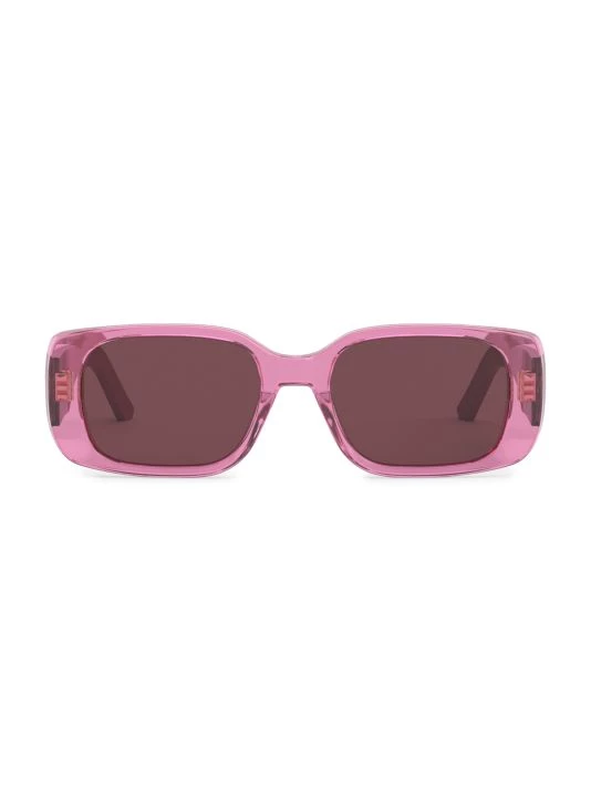 Wildior 53MM Rectangular Sunglasses Pink 11 Wildior 53MM Rectangular Sunglasses Pink - Image 9
