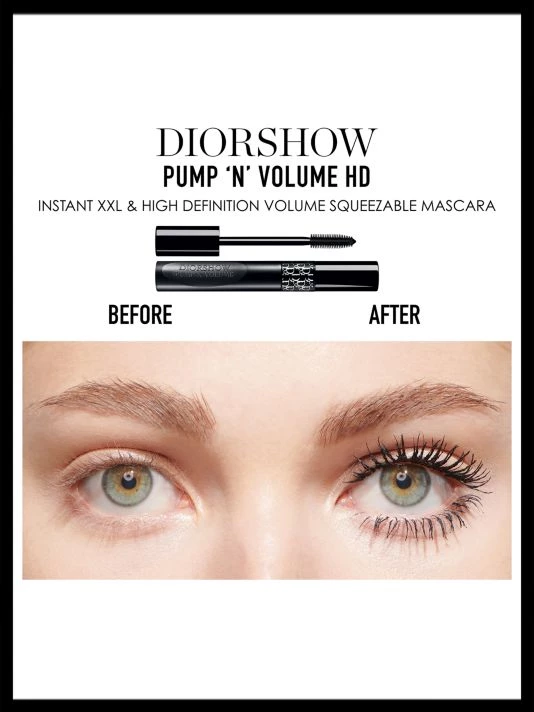 Diorshow Pump 'N' Volume HD Instant XXL Volume Mascara 695 Brown 4 Diorshow Pump 'N' Volume HD Instant XXL Volume Mascara 695 Brown - Image 2