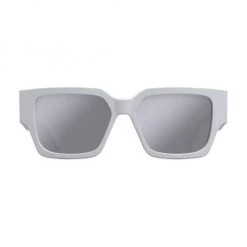 Dior CD SU 55MM White Rectangular Sunglasses