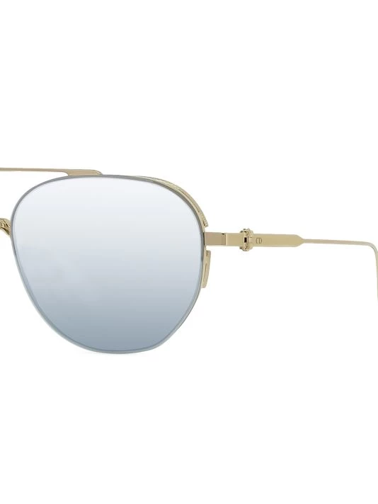 NeoDior 56MM Mirred Metal Round Aviator Sunglasses For Men 5 NeoDior 56MM Mirred Metal Round Aviator Sunglasses For Men - Image 3